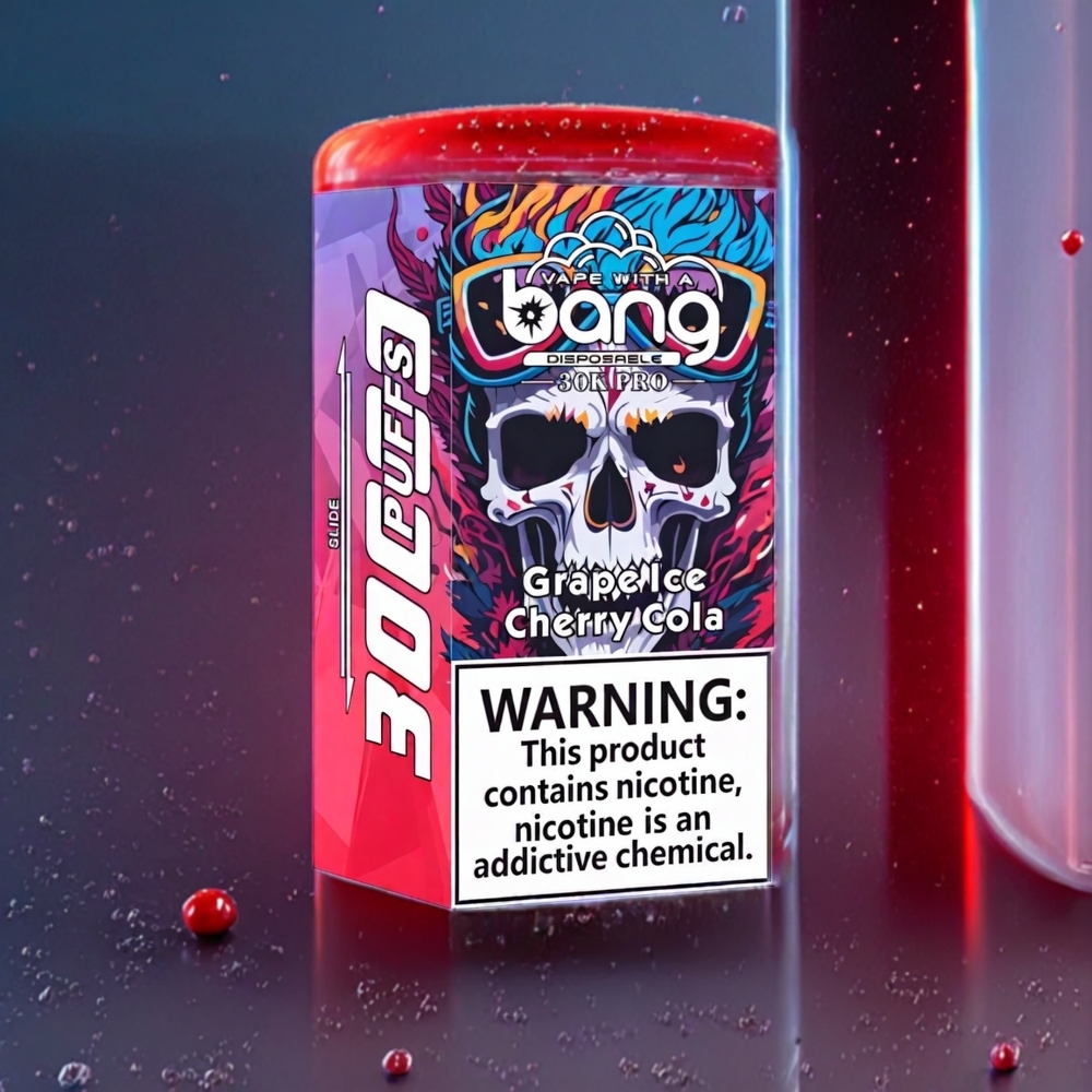 Bang 30K Pro 30000 Puffs Dual-Smag (Vindrueis & Kirske-Cola) 36ml/550mAh 0-5% Engros Danmark
