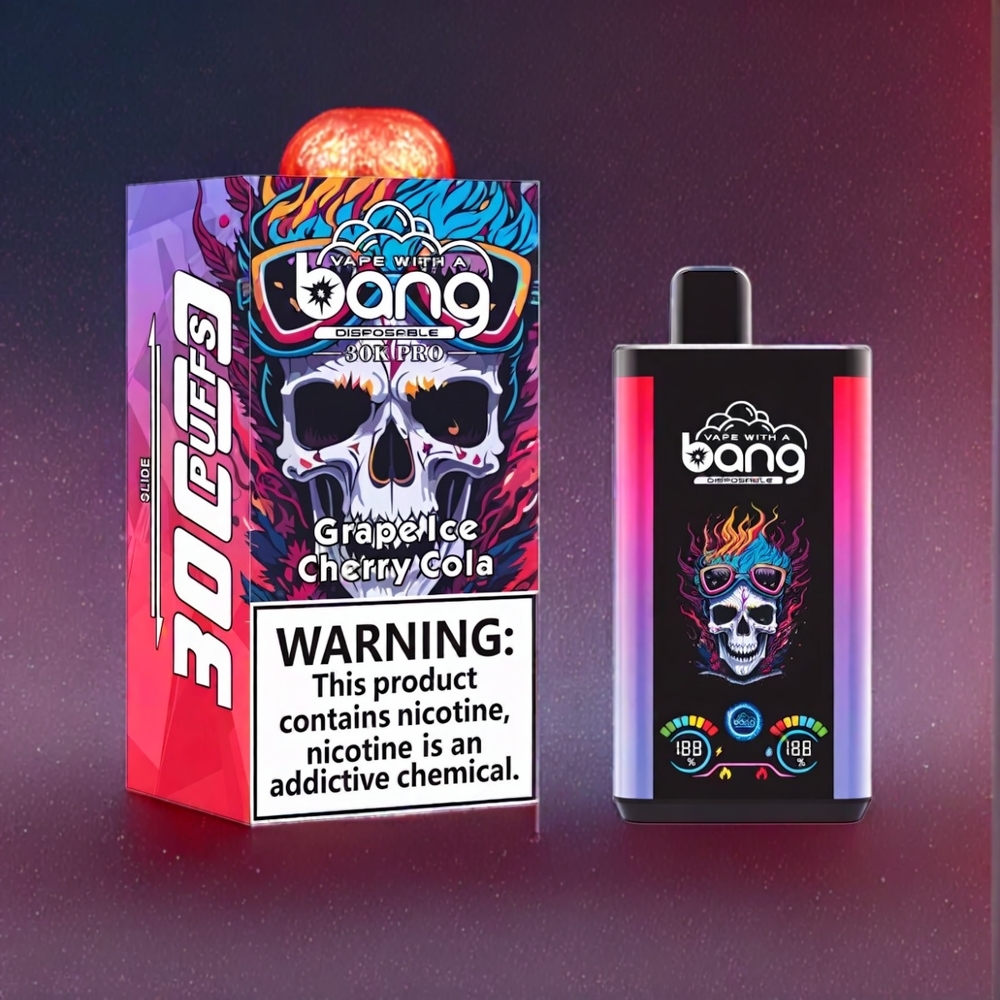 Bang 30K Pro 30000 Puffs Dual-Smag (Vindrueis & Kirske-Cola) 36ml/550mAh 0-5% Engros Danmark