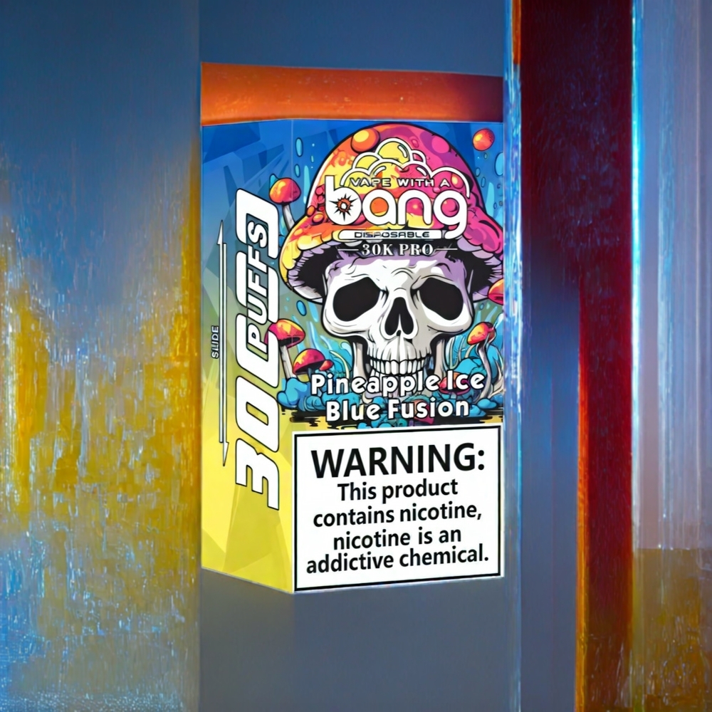 Bang 30K Pro 30000 Puffs Pineapple Is & Blå Fusion 36ml 550mAh Dual-Flavor System Engros Danmark