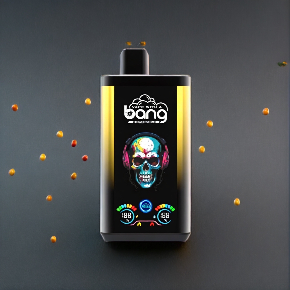 Bang 30K Pro 30000 Puffs Sort Drage Is & Mango Ananas Fersken - 36ml 550mAh 0%/2%/3%/5% Dual-Smagssystem Engros Danmark