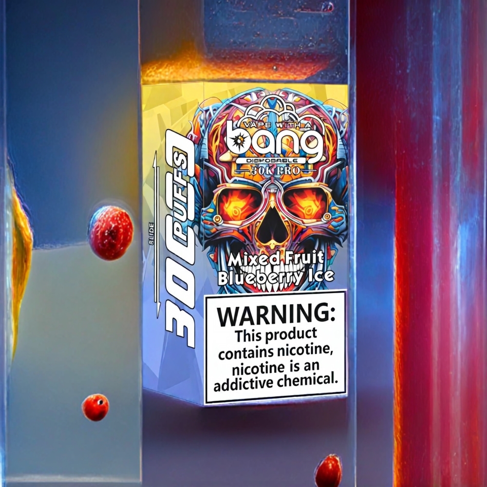 Bang 30K Pro 30000 Pust Blandet Frugt & Blåbær Is 36ml 550mAh 0%-5% Engros Danmark