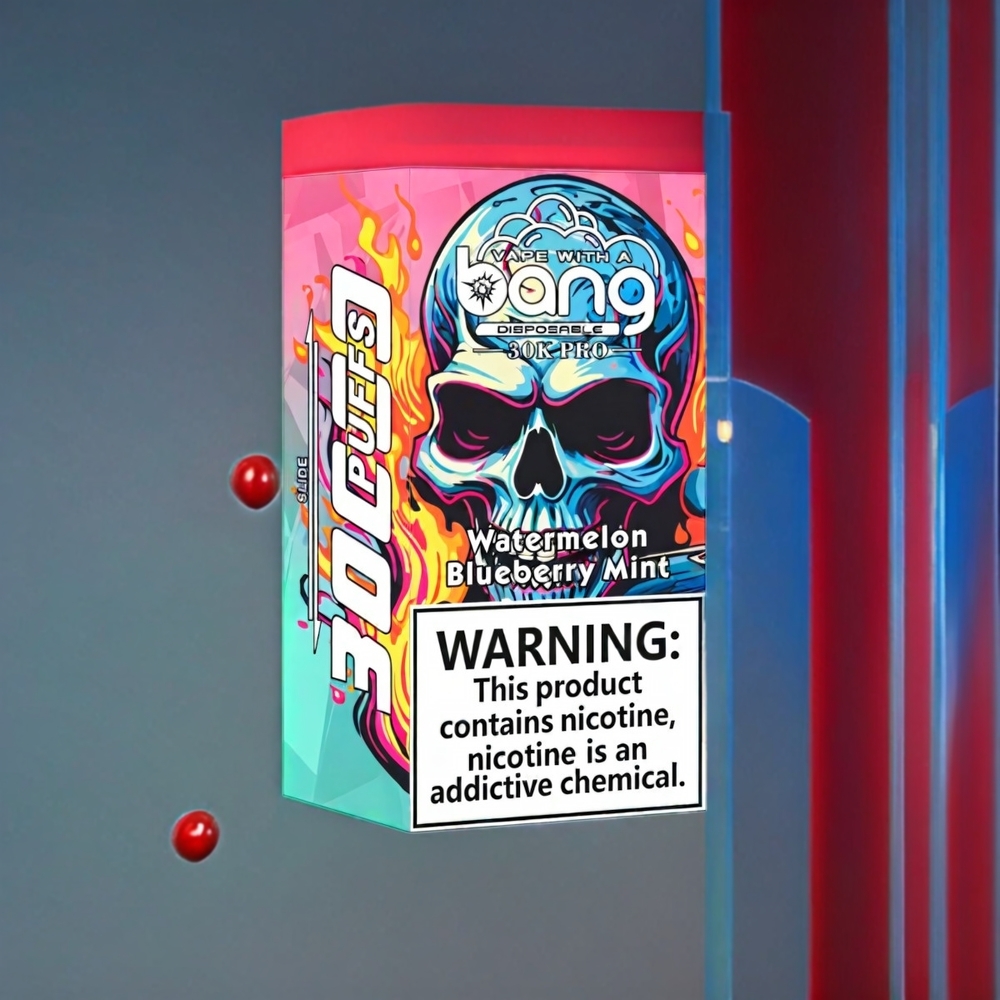 Bang 30K Pro 30000 Pust Vandmelon & Blåbær Mynte 36ml 550mAh 0%/2%/3%/5% Dual-Flavor System Engros Danmark