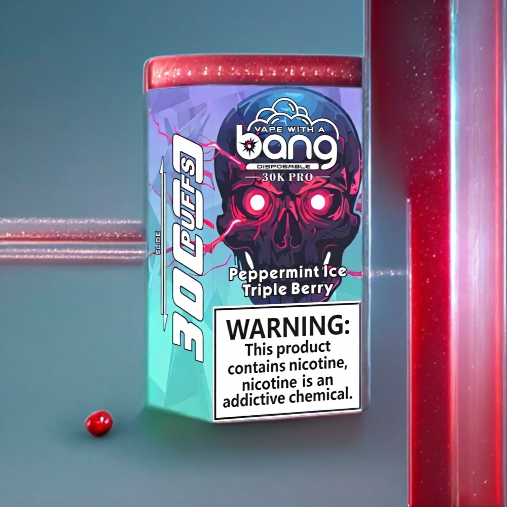 Bang 30K Pro 30000 Puste 36ml 550mAh Dual-Smag Pebermynte Is & Triple Bær 0%/2%/3%/5% Engros Danmark