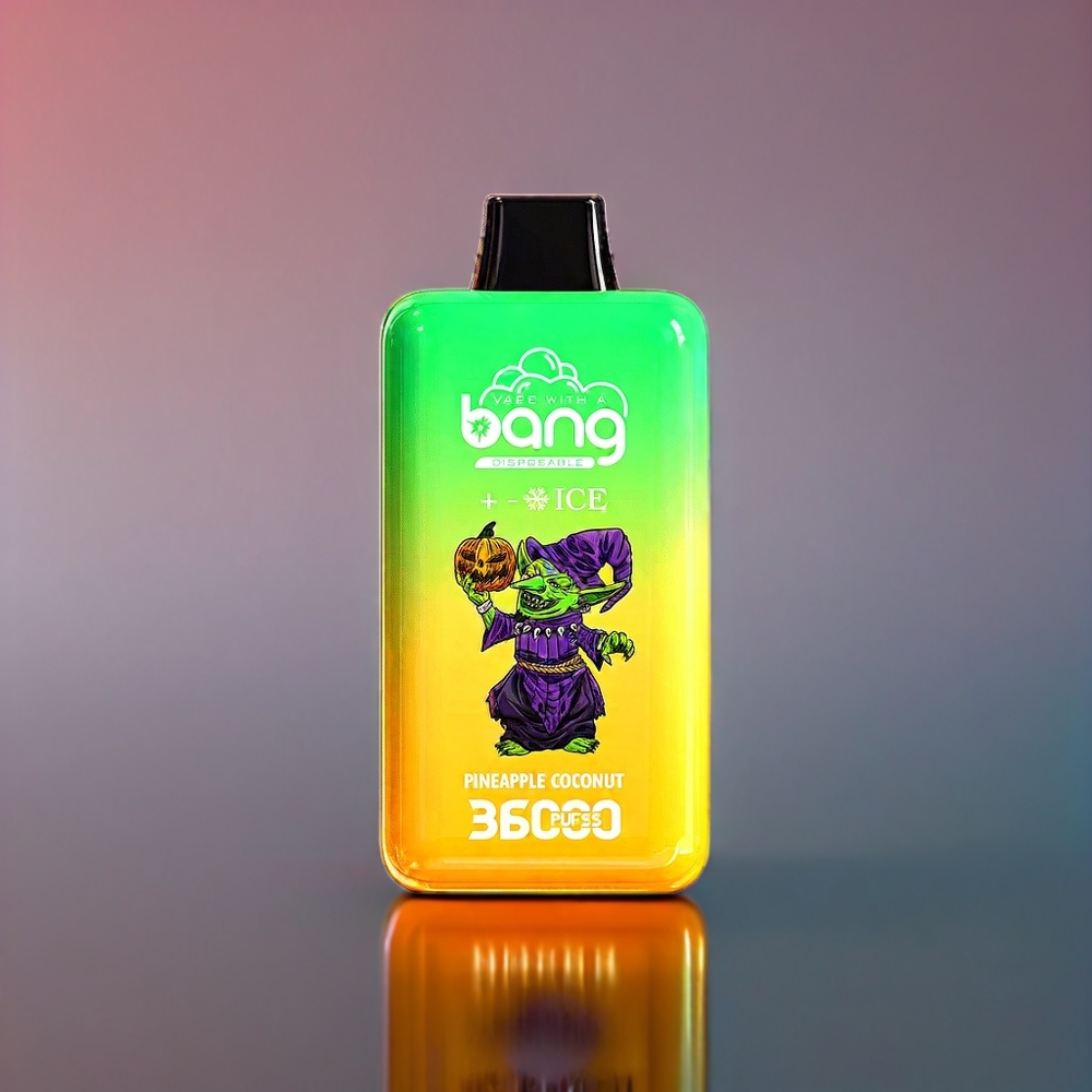 Bang 36000 36000 Puffs 36ml 850 mAh 0%-5% 1.0 Ohm 52x27x110.6mm 121g Ananas Kokos Engros Danmark