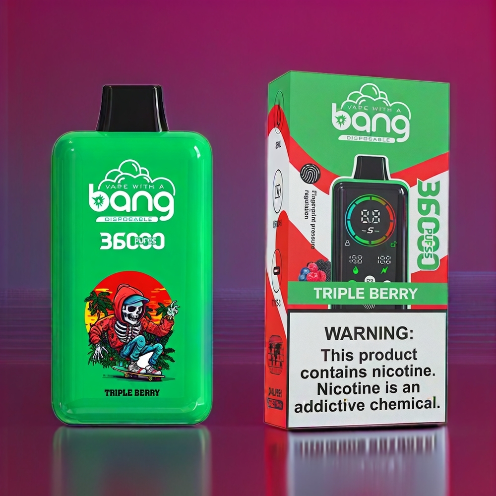 Bang Power 36000 Pust Triple Bær 36ml/850mAh/1.0 Ohm Engros Danmark