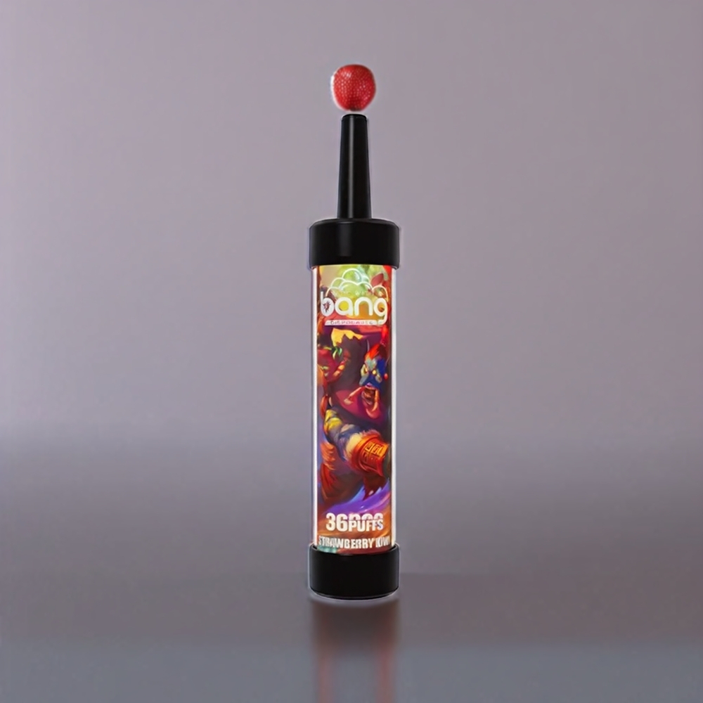 Bang 36000 Puffs Engangs Vape Jordbær Kiwi 650mAh 40ml 0.60 ohm Mesh Coil 0% 2% 3% 5% Engros Danmark