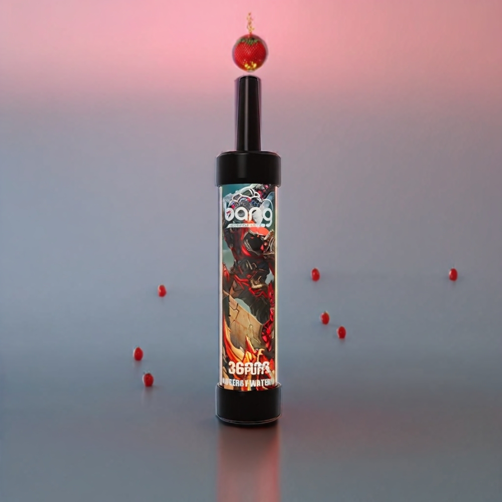 Bang 36000 Puffs Engangs Vape Jordbær Vandmelon 650mAh 40ml 0.60 ohm Mesh Coil 0%/2%/3%/5% Engros Danmark