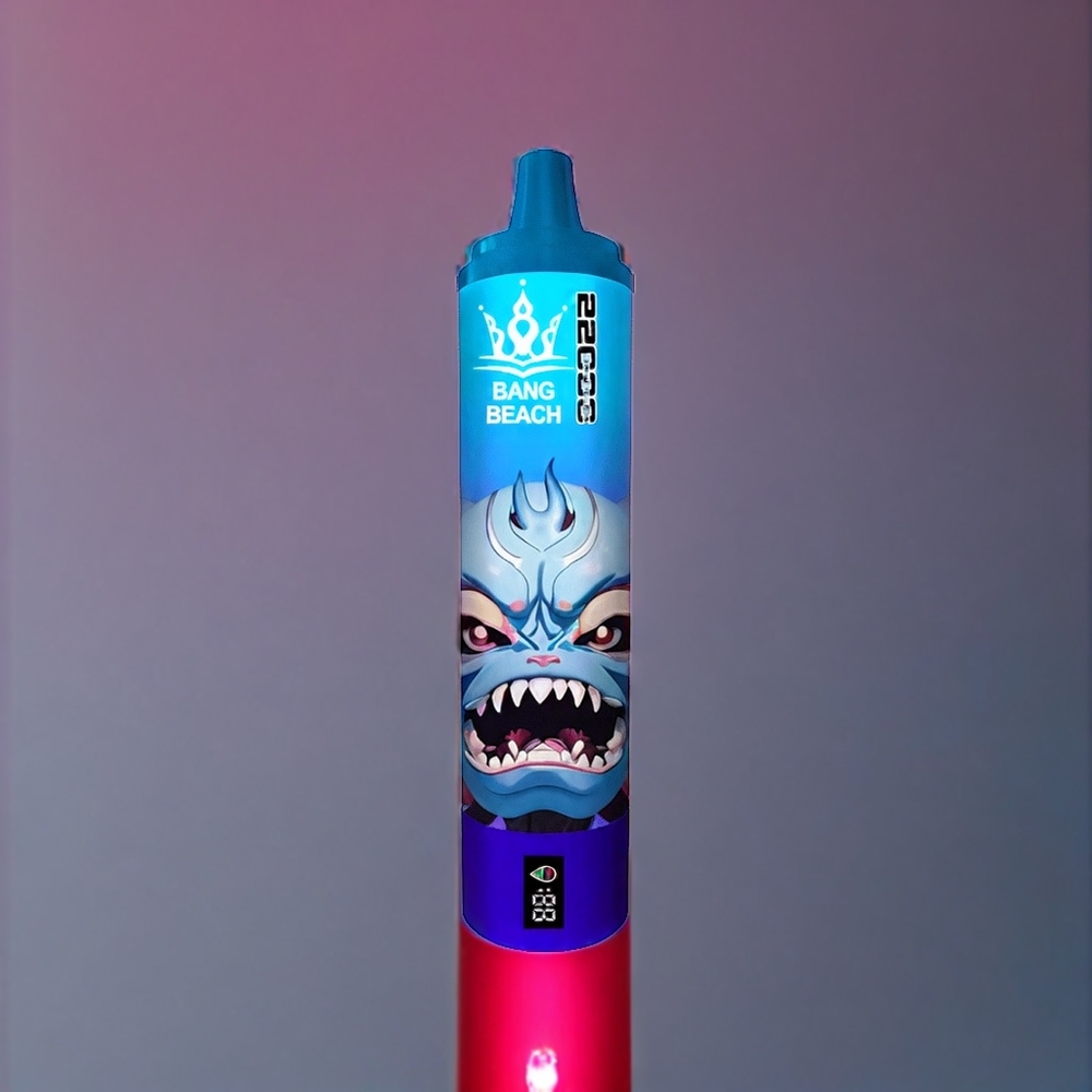 Bang Beach 22000 Puffs Engangs Vape Blåbær Hindbær 36ml 650mAh 0%/2%/3%/5% Engros Danmark