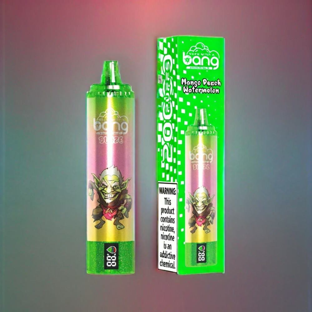 Bang Blaze Tornado 20000 Pust Type-C Opladning Tilpasselig Luftstrøm 0% 2% 3% 5% Nikotin Mango Fersken Vandmelon Engros Danmark