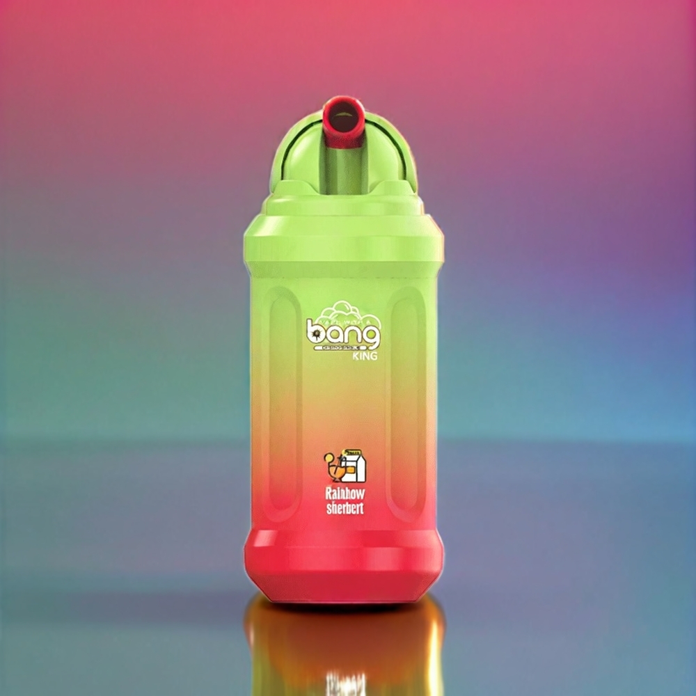 Bang King 12000 Puffs 23ml 650mAh 0-5% 1.2Ω Mesh Regnbue Sherbert Engros Danmark