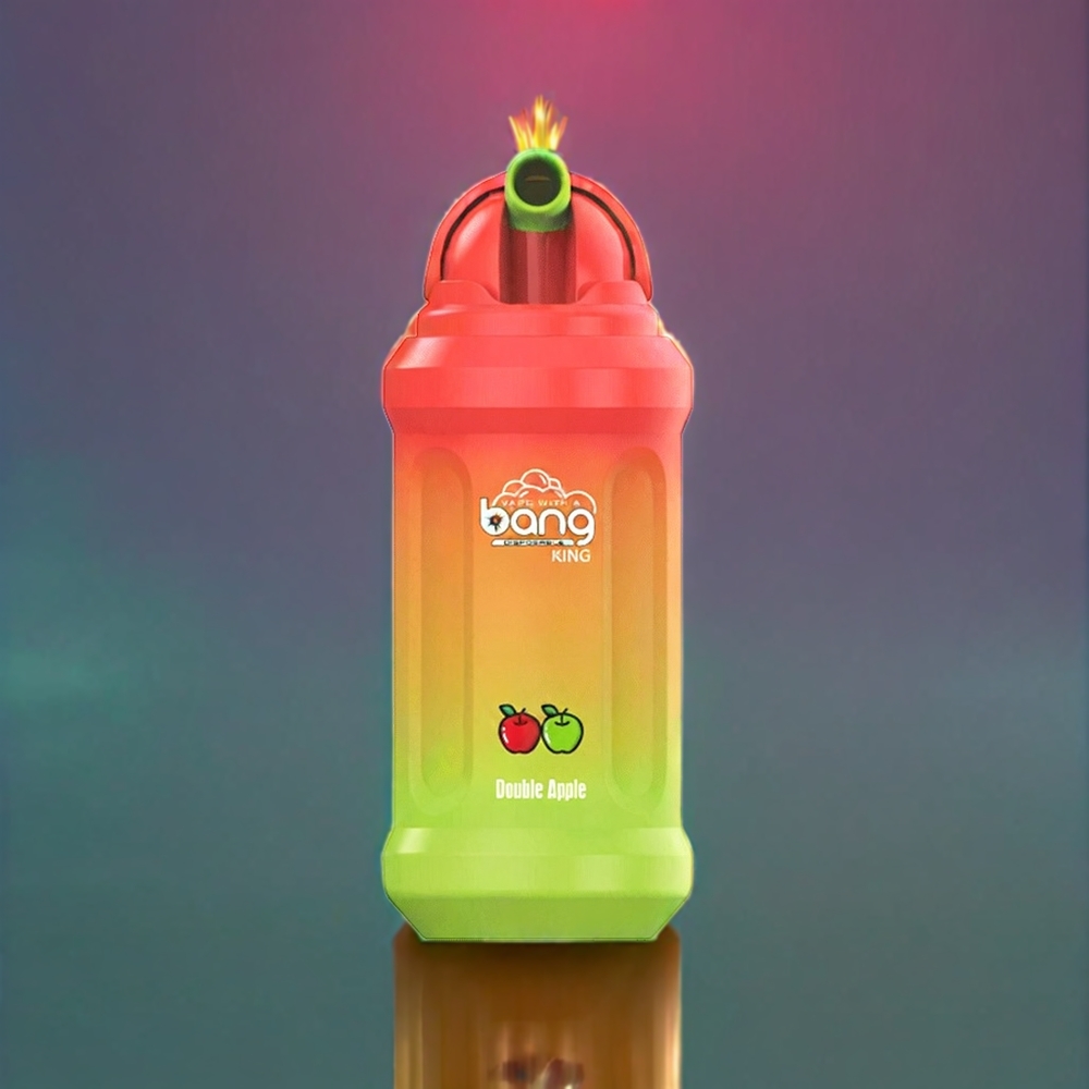 Bang King 12000 Puffs Engangs Vape Dobbelt Æble 23ml 650mAh 0%/2%/3%/5% 1.2 Ohm Mesh Coil Engros Danmark