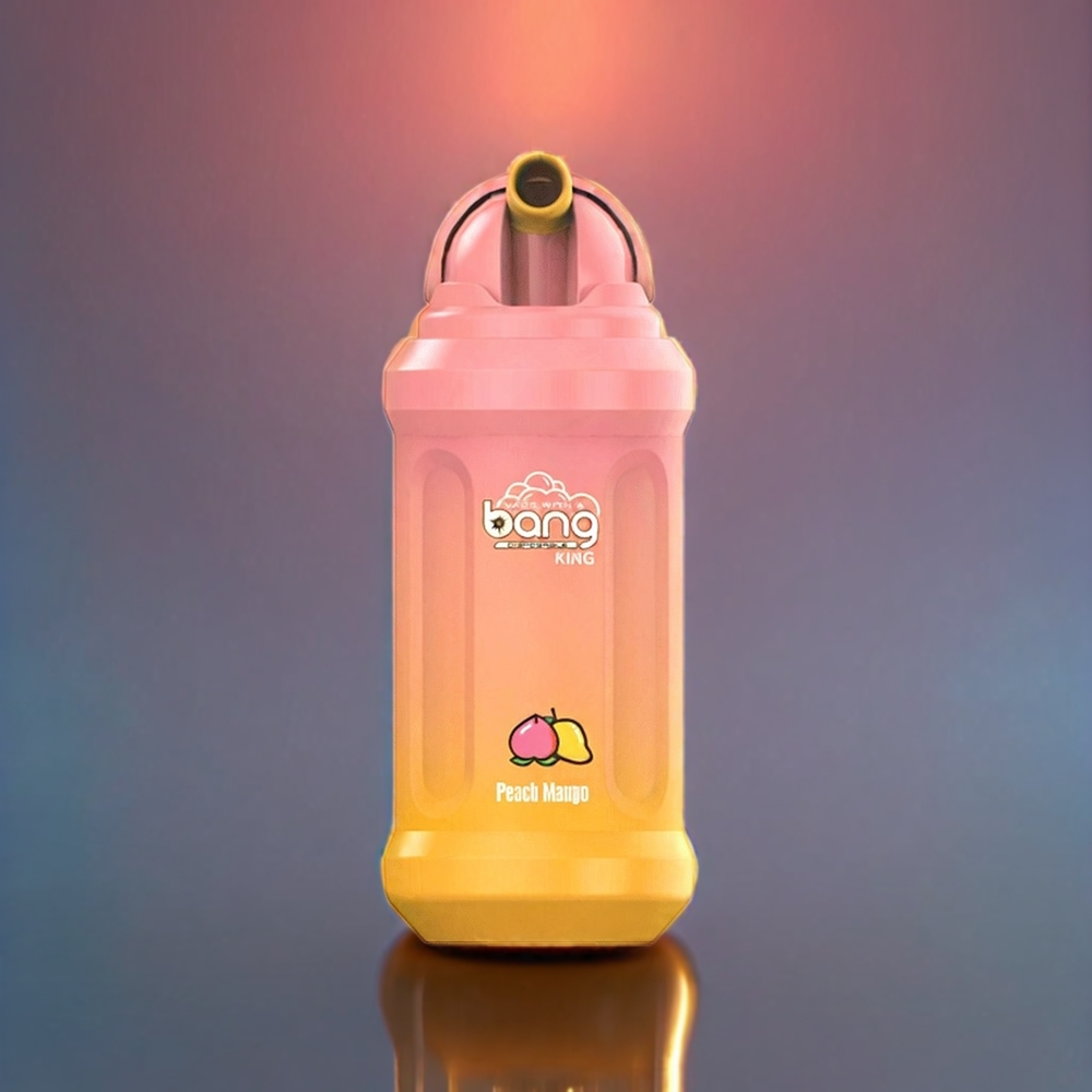 Bang King 12000 Puffs Engangs Vape Fersken Mango 23ml 650mAh 0-5% 1.2Ω Mesh Coil Engros Danmark