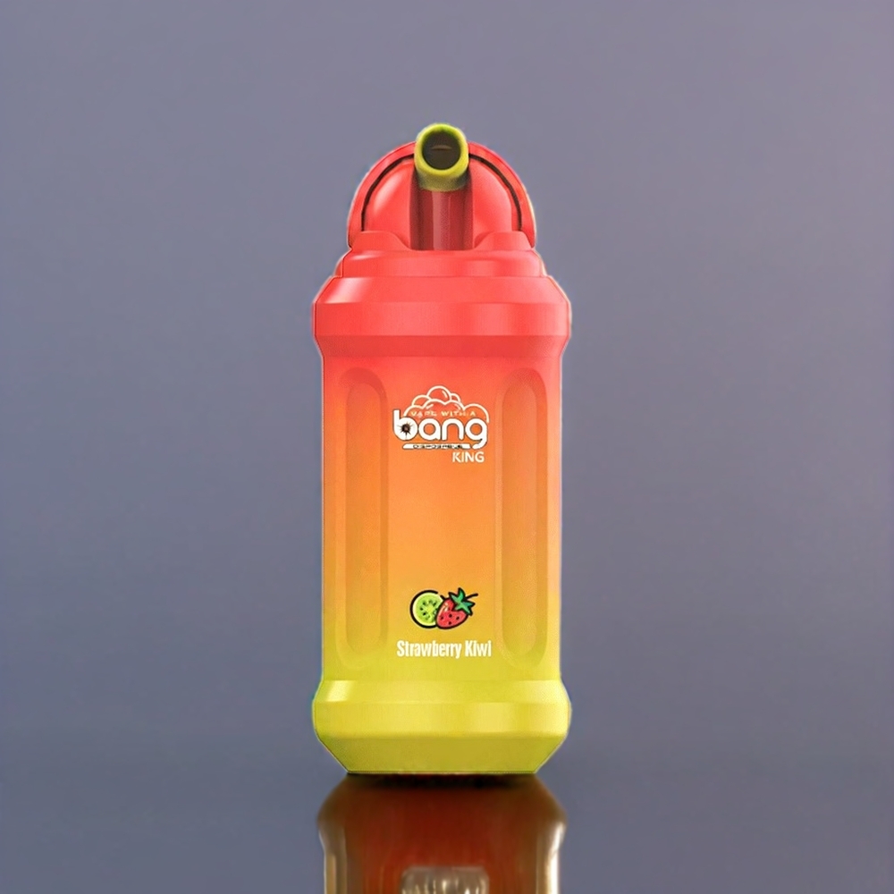 Bang King 12000 Puffs Engangs Vape Jordbær Kiwi 23ml 650mAh 0%/2%/3%/5% 1.2 Ohm Mesh Coil Engros Danmark