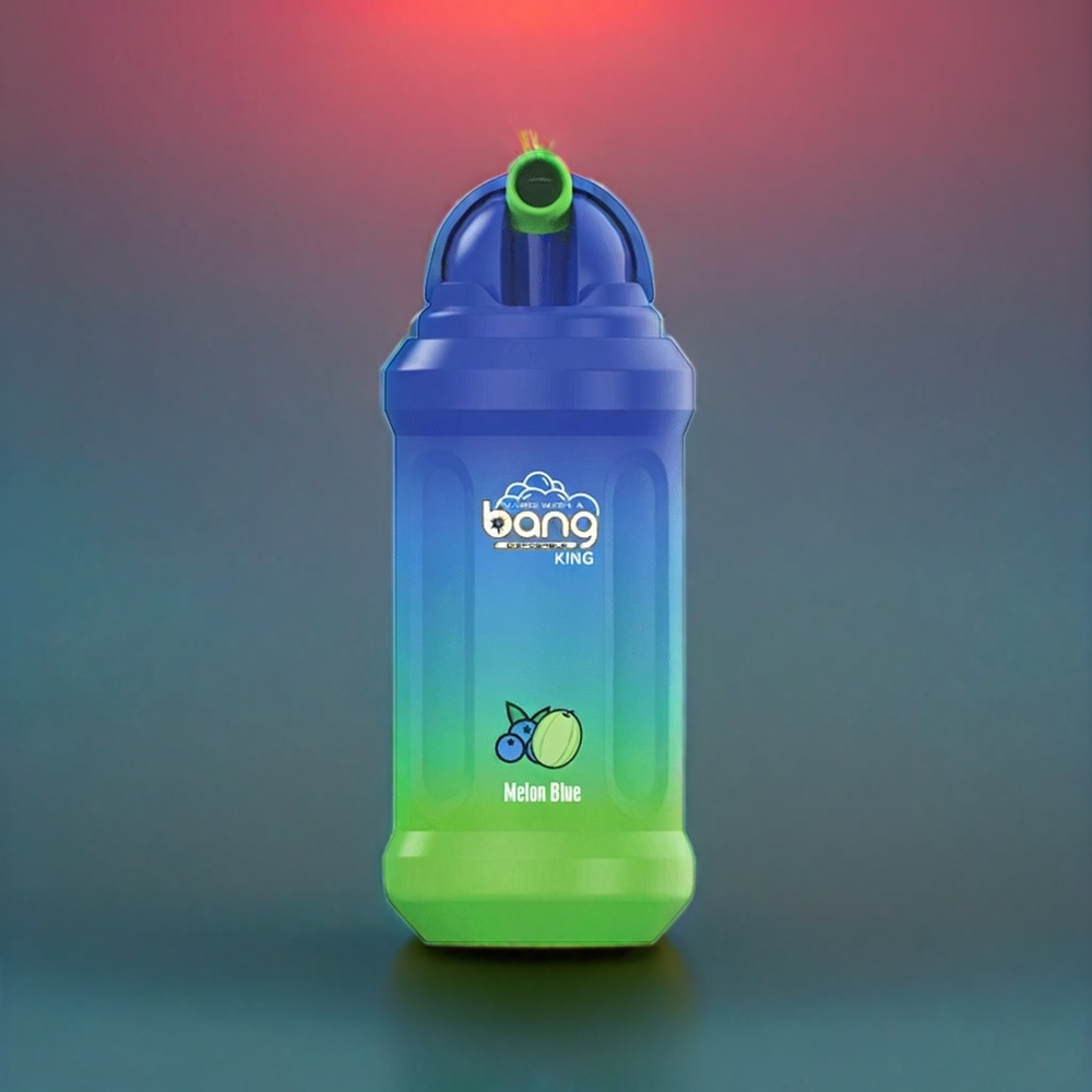 Bang King 12000 Puffs Engangs Vape Melon Blå 23ml 650mAh Mesh Coil 1.2 Ohm Engros Danmark