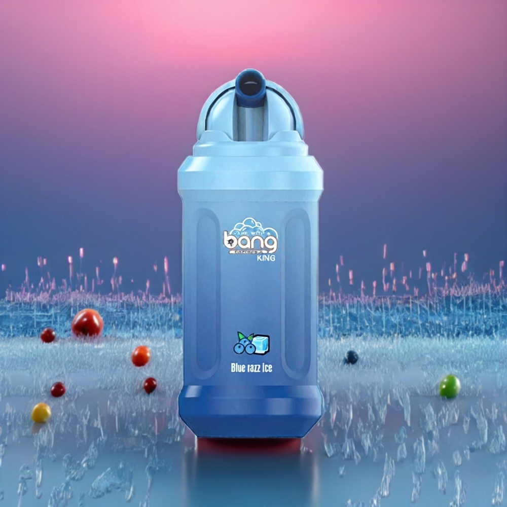 Bang King 12000 Pust Blå Hindbær Is 23ml/650mAh/1.2Ω Engros Danmark