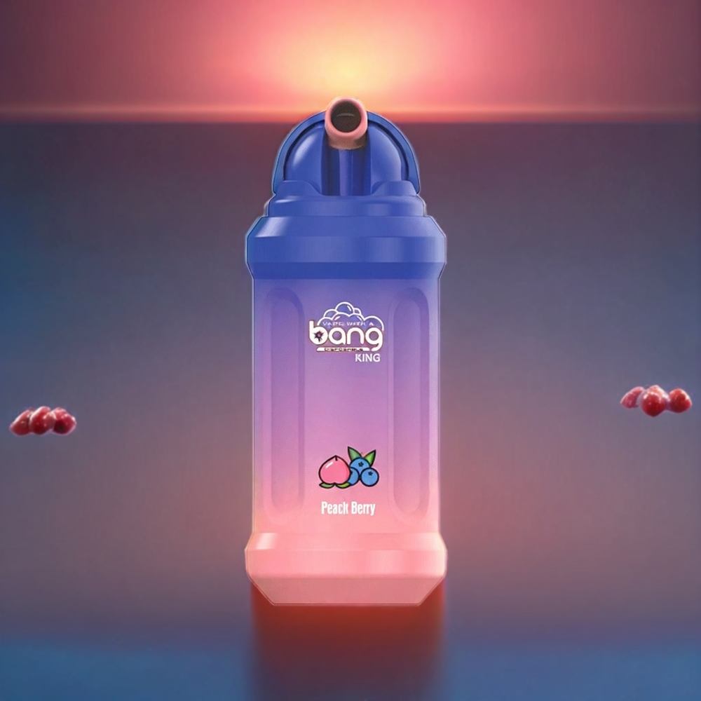 Bang King 12000 Puste 23ml 650 mAh 0%/2%/3%/5% Nikotin 1.2 Ohm Mesh Coil Fersken Bær Engros Danmark