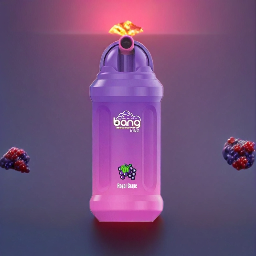 Bang King Royal Grape 12000 Puffs 23ml 650mAh 0%/2%/3%/5% 1.2Ω Mesh Engros Danmark