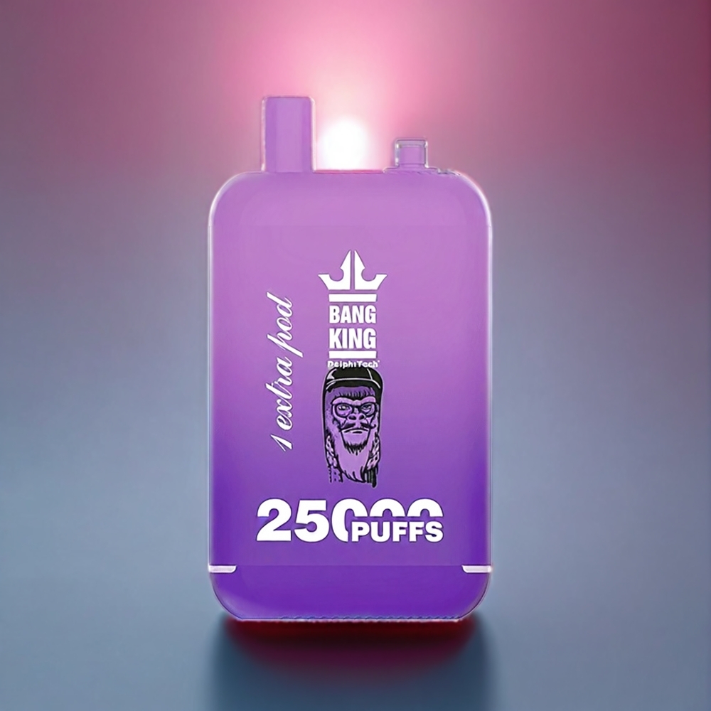 Bang King 25000 Puste Engangs Vape Vindrueis 46ml 650 mAh 1.0 Ohm Type-C Dual Pod System Engros Danmark