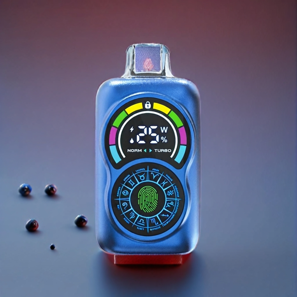 Bang King Constellation 36000 Puffs Justerbar Luftflow Mr Blå 0%/2%/3%/5% 650mAh 30ml Type-C Engros Danmark