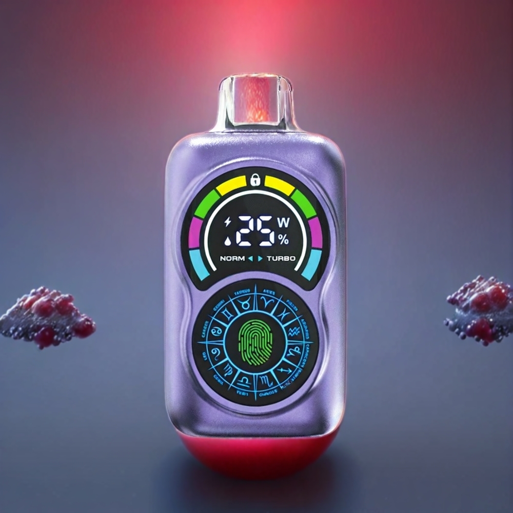 Bang King Constellation 36000 Puffs Justerbar Luftstrømning Graeslig Æble Disposable Vape 0%/2%/3%/5% Nikotin 650mAh 30ml Type-C Engros Danmark