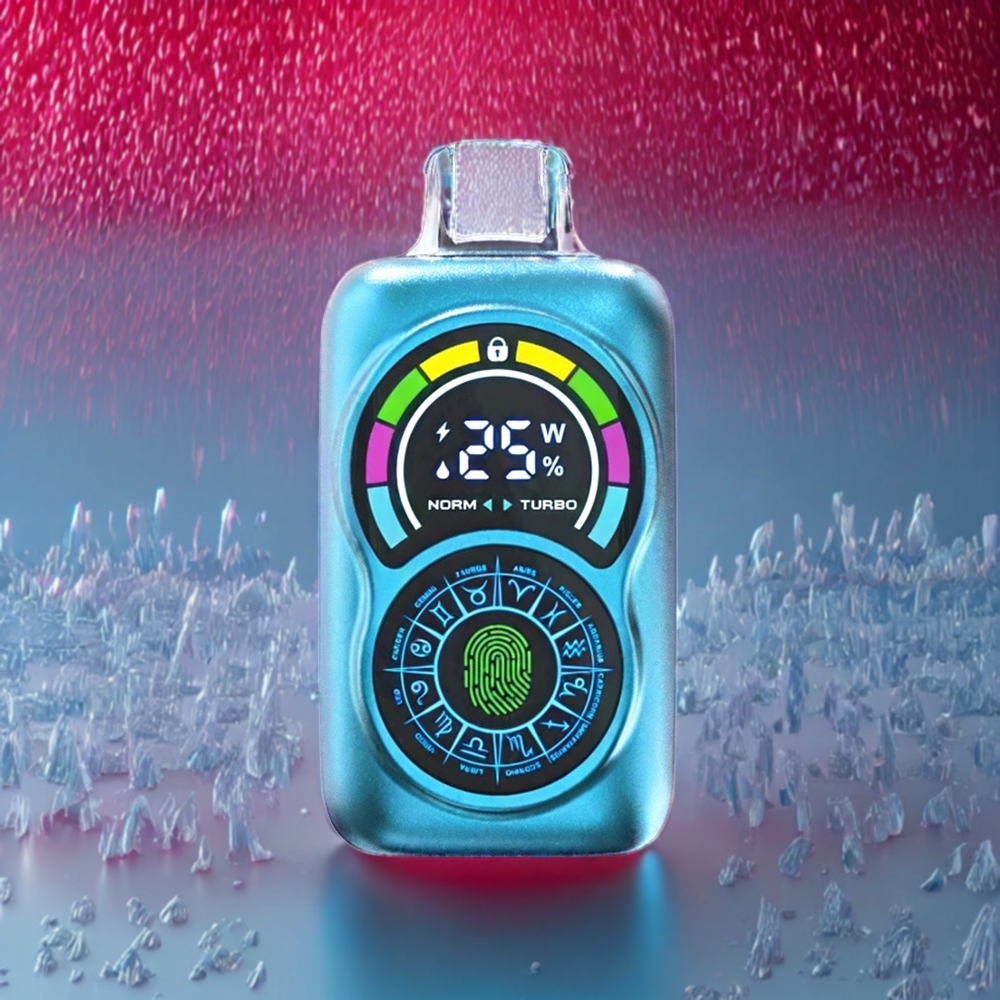 Bang King Constellation 36000 Puffs Omskiftelig Vape Blå Hindbær Is 0%-5% Nikotin 650mAh 30ml Type-C Justerbar Luftstrøm Engros Danmark