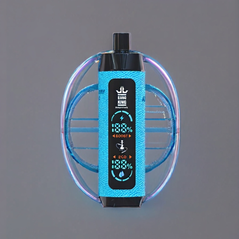 Bang King Shisha 25000 Puffs 30ml 650 mAh 0.6 Ohm Type-C 0%/2%/3%/5% Blå Hindbær Lemonade Engros Danmark