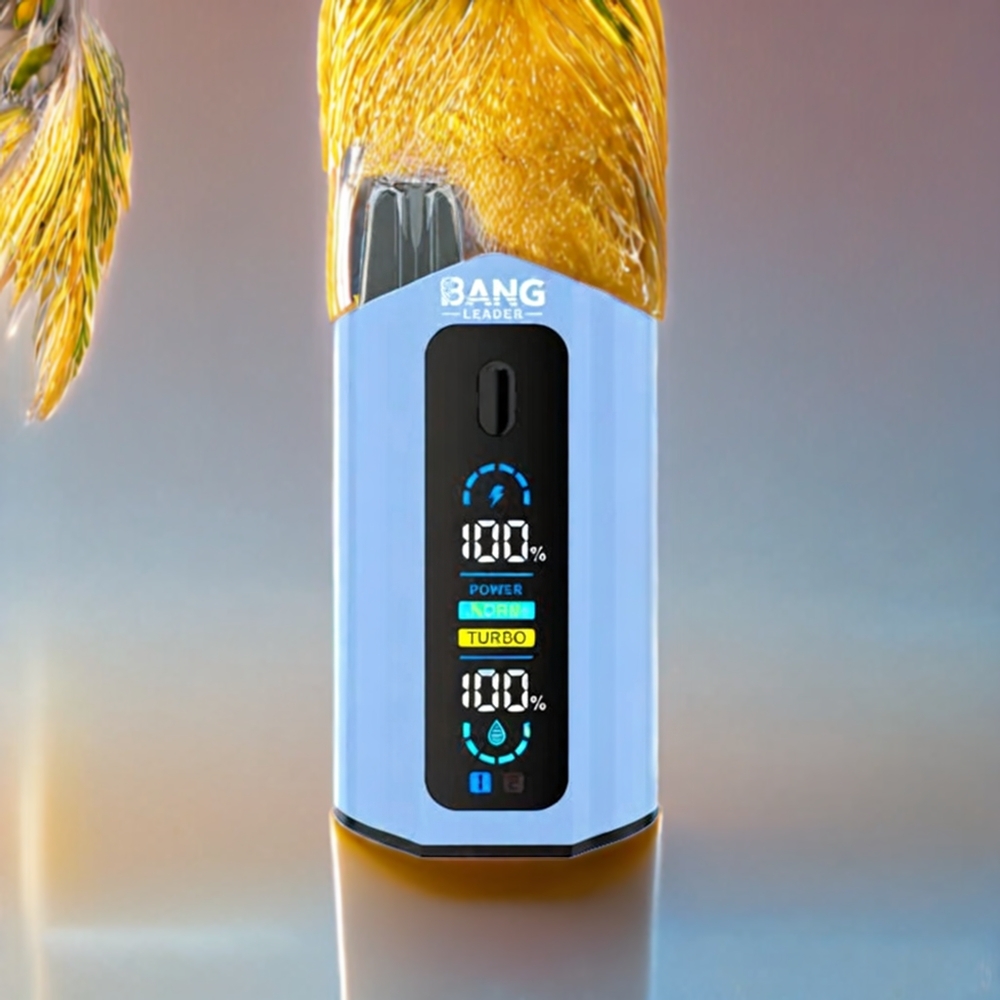 Bang Leader 50000 Puffs Engangs Vape Banan Is Mango 13400mAh 36ml Type-C Engros Danmark
