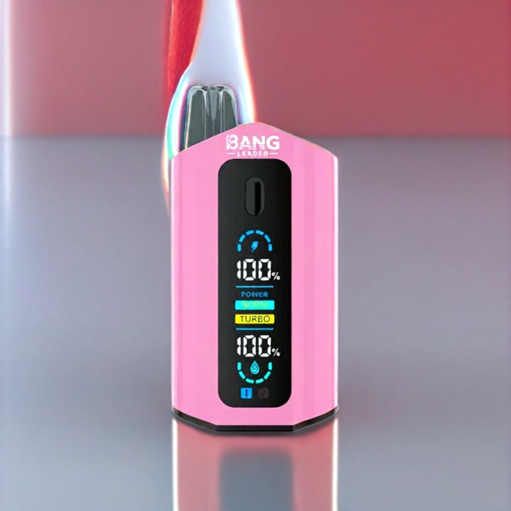 Bang Leader 50000 Pust Engangs Vape Jordbær Kiwi Jordbær Is 13400mAh 36ml Type-C 2-i-1 Engros Danmark
