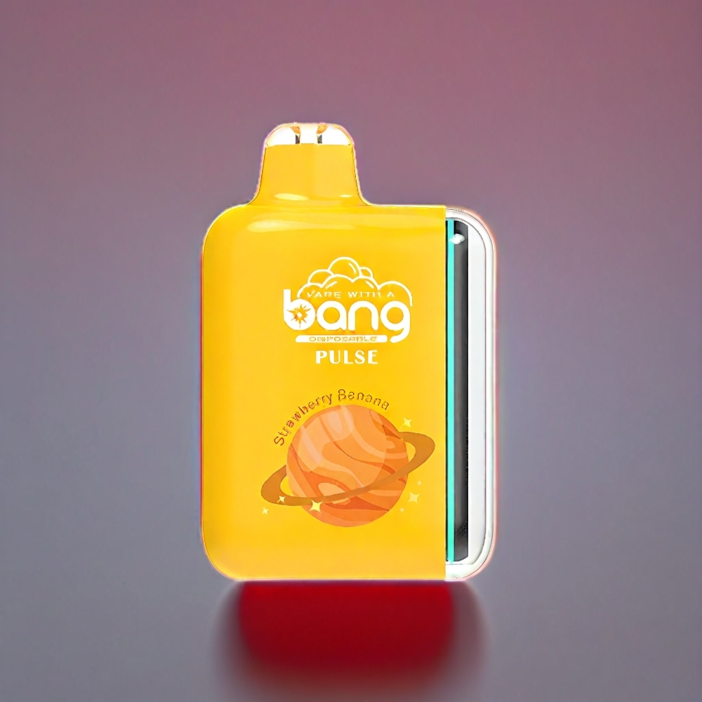 Bang Pulse 18000 Puffs Engangs Vape Jordbær Banan Type-C 650mAh 26ml 18000 puffs 1.0 ohm Mesh Coil Engros Danmark