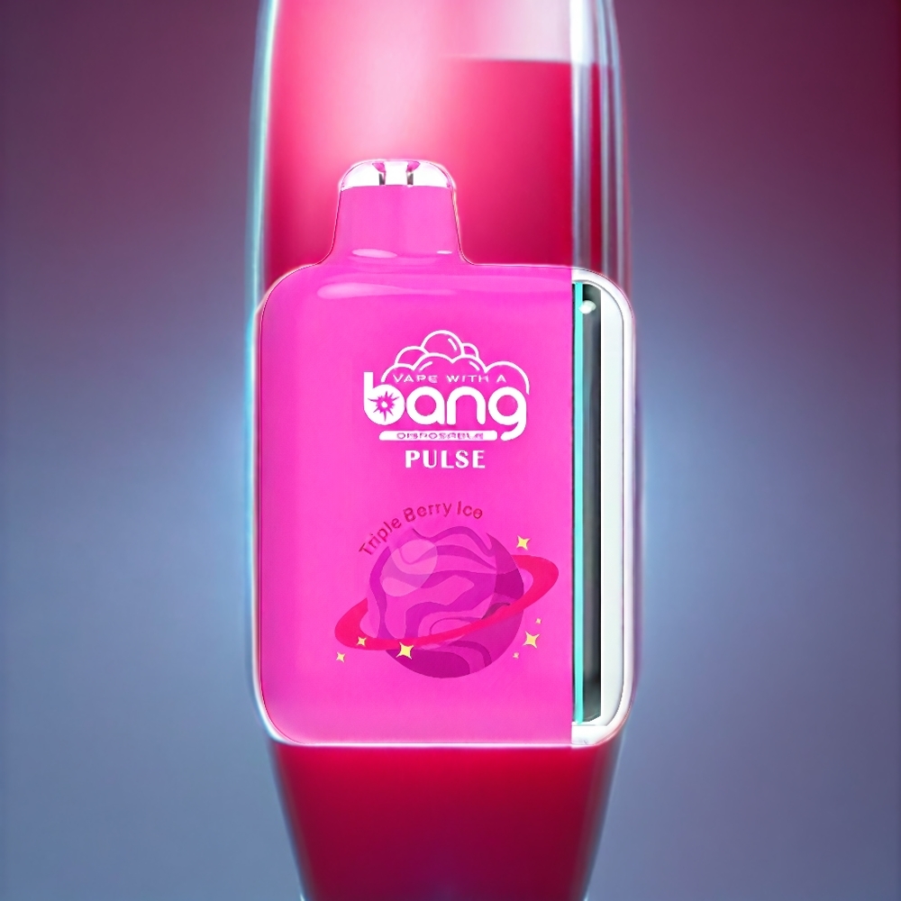 Bang Pulse 18000 Puffs Engangs Vape Tre Bær Is - Type-C 650mAh 0%/2%/3%/5% 26ml 18000 puffs 1.0 ohm Mesh Coil Engros Danmark