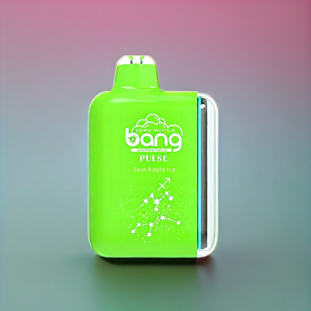 Bang Pulse 18000 Puffs Engangsvape Sur Æble Is | Type-C 650mAh 0%/2%/3%/5% 26ml 1.0 ohm Mesh Coil Engros Danmark