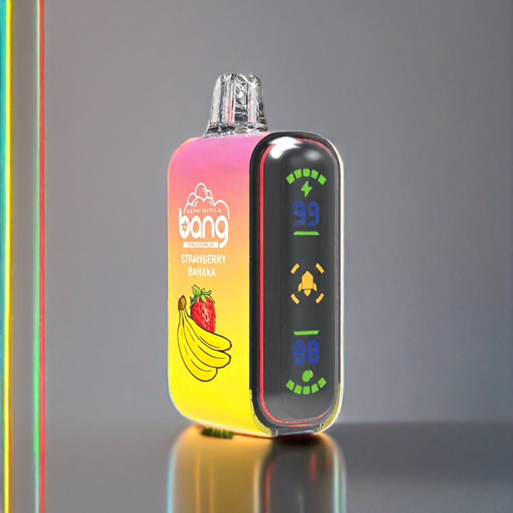 Bang Rocket 18000 Pust Eengangs Vape Jordbær Banan 26ml 650mAh Engros Danmark