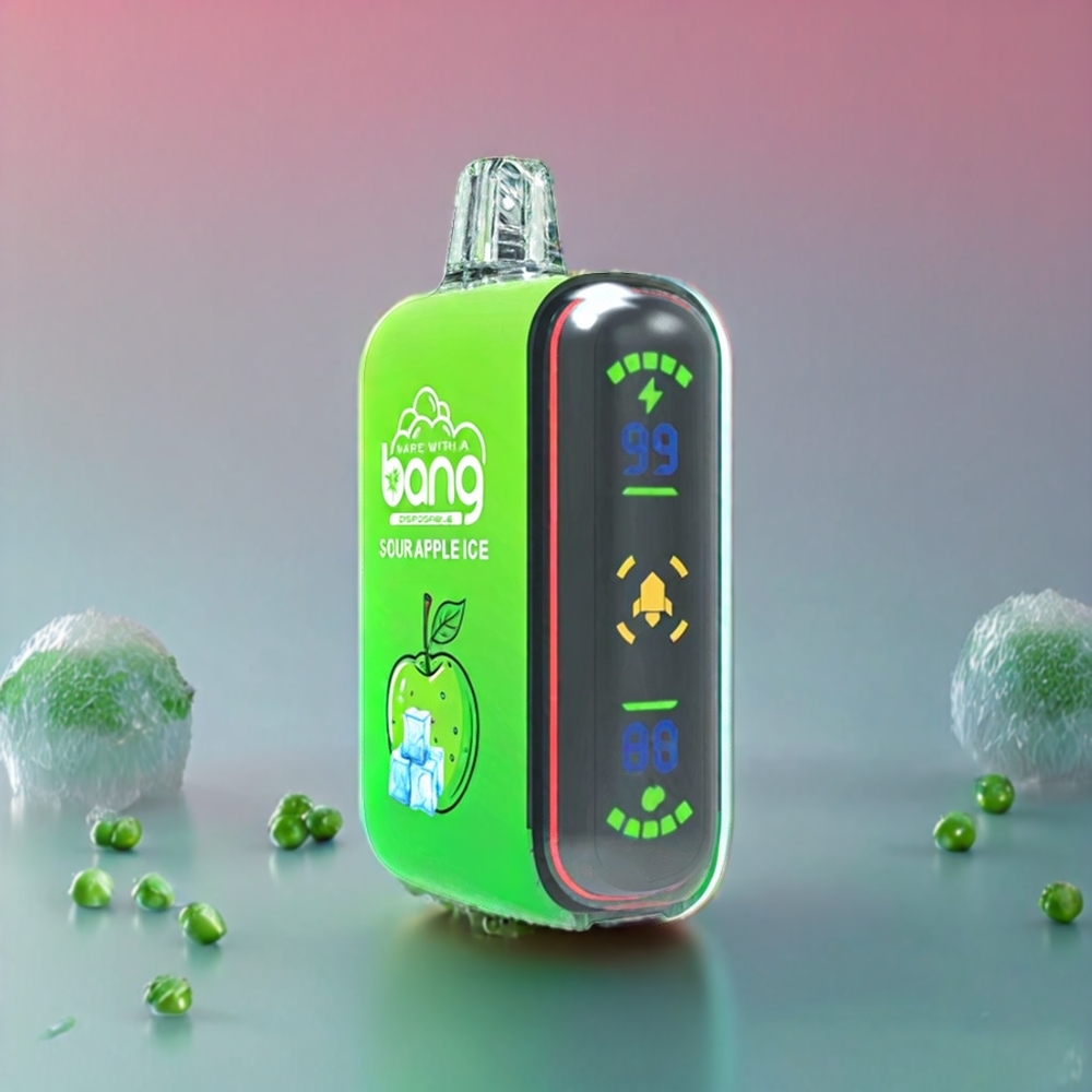 Bang Rocket 18000 Pust Engangs Vape Sur Æble Is | 26ml 650mAh 0%/2%/3%/5% Nicotin Engros Danmark