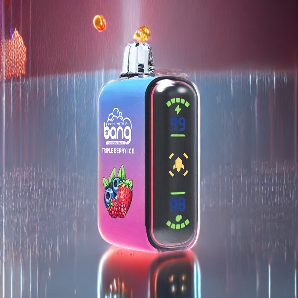Bang Rocket Tre Bær Is 18000 Pust 26ml 650mAh Engros Danmark
