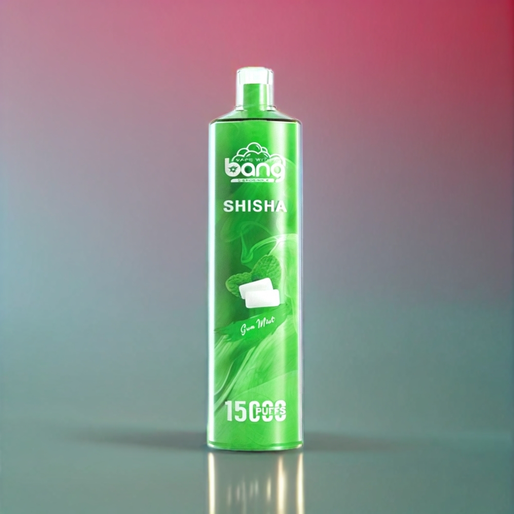 Bang Shisha 15000 Puffs Engros Danmark 23ml Type-C 600mAh 0-5% Nikotin Gummi Mynte