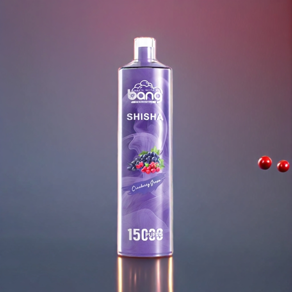 Bang Shisha 15000 Puffs Engrosbær Grape 23ml Type-C 600mAh 0-5% Nicotine DTL Engros Danmark