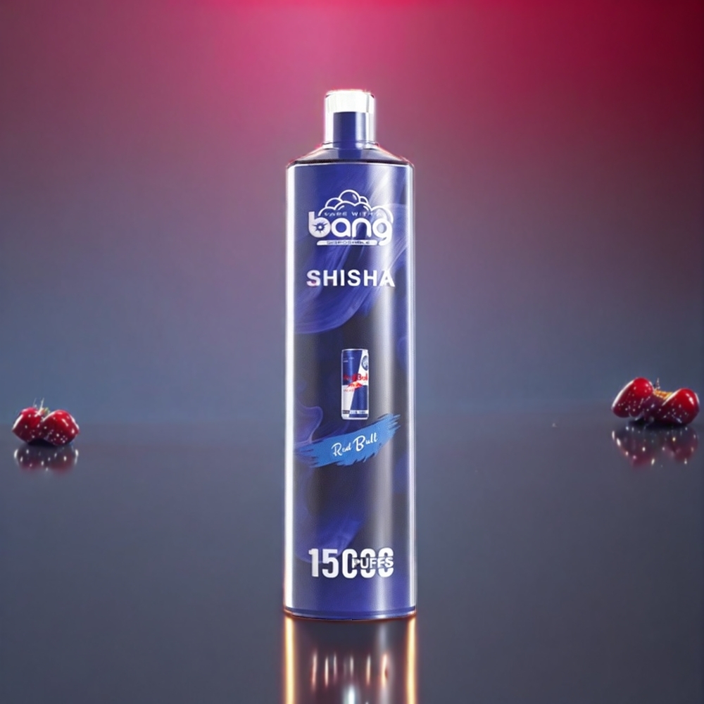 Bang Shisha 15000 Puffs Type-C 600mAh 23ml 0%,2%,3%,5% Nikotin Rød Tyre Engros Danmark