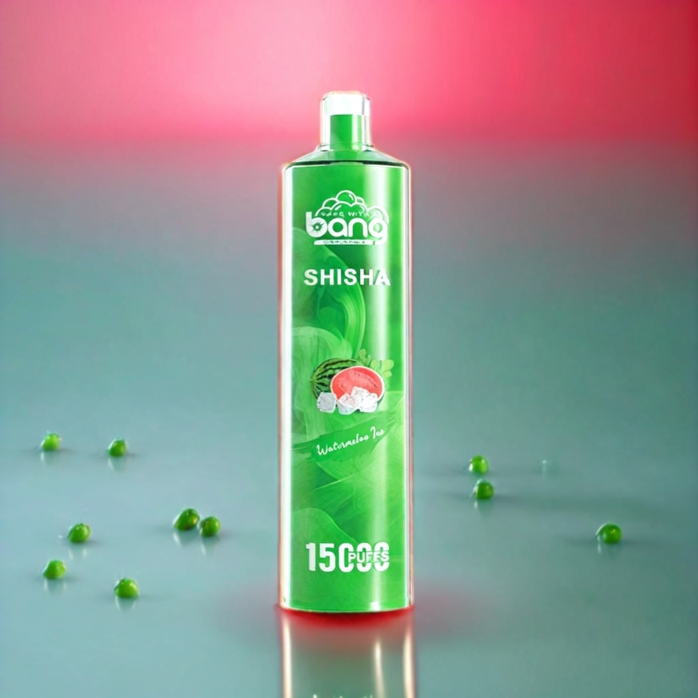 Bang Shisha 15000 Puffs Vandmelon Is Disposable Vape 23ml 600mAh Type-C 0-5% Nicotine Engros Danmark