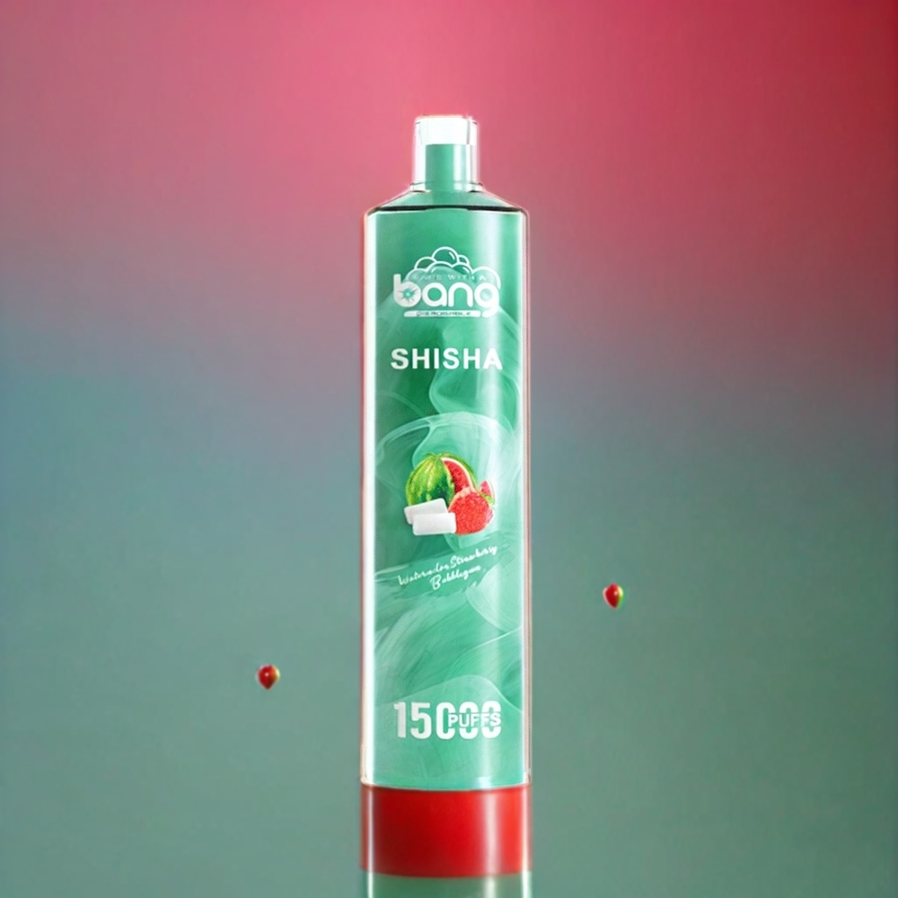 Bang Shisha 15000 Puffs Vandmelon Jordbær Tyggegummi 23ml 600mAh Type-C DTL 0-5% Engros Danmark