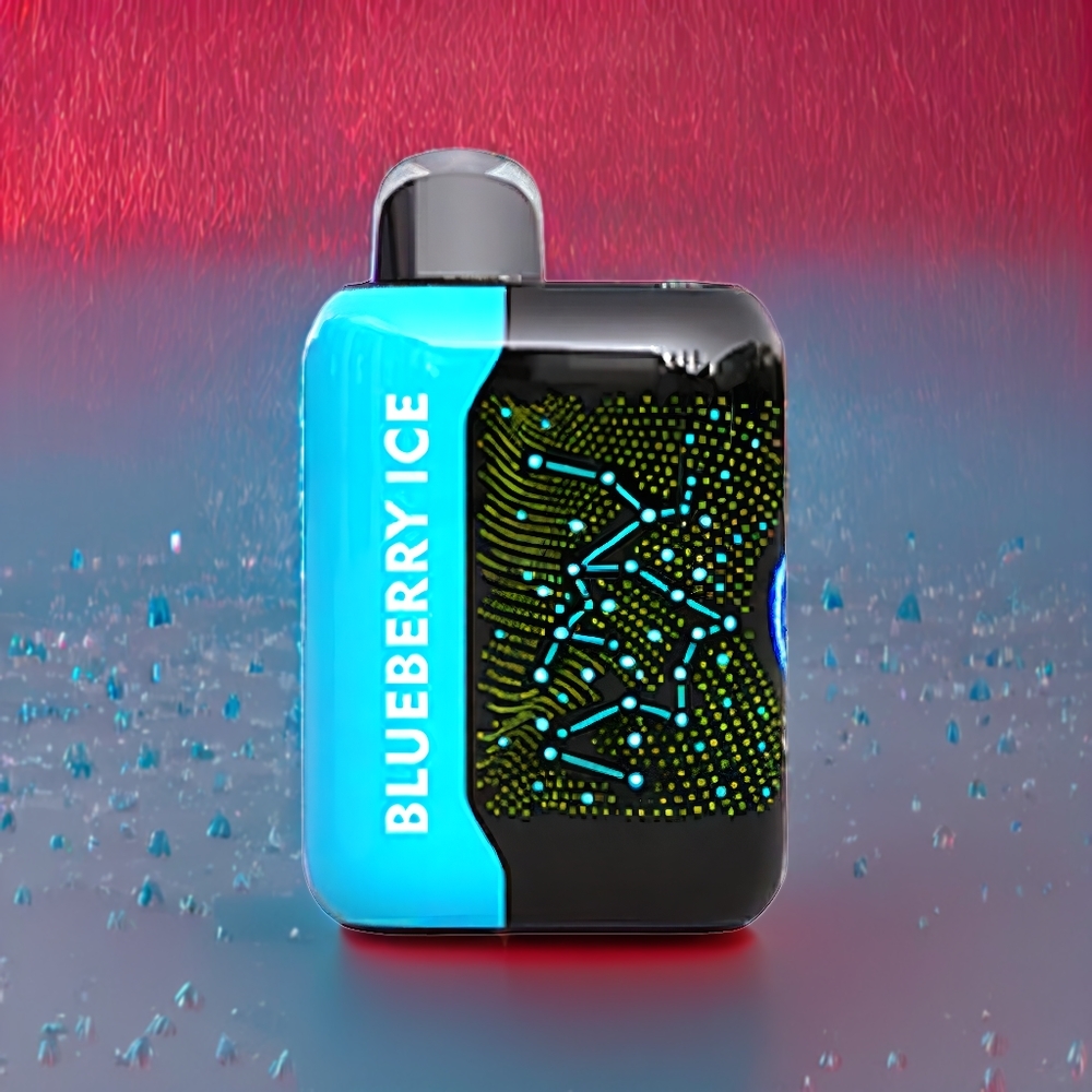 Bang Starry 25000 Pust 28ml 800 mAh 0%/2%/3%/5% Nikotin 1.0 Ohm Mesh Type-C Hurtigopladning Blå Hindbær Is Engros Danmark