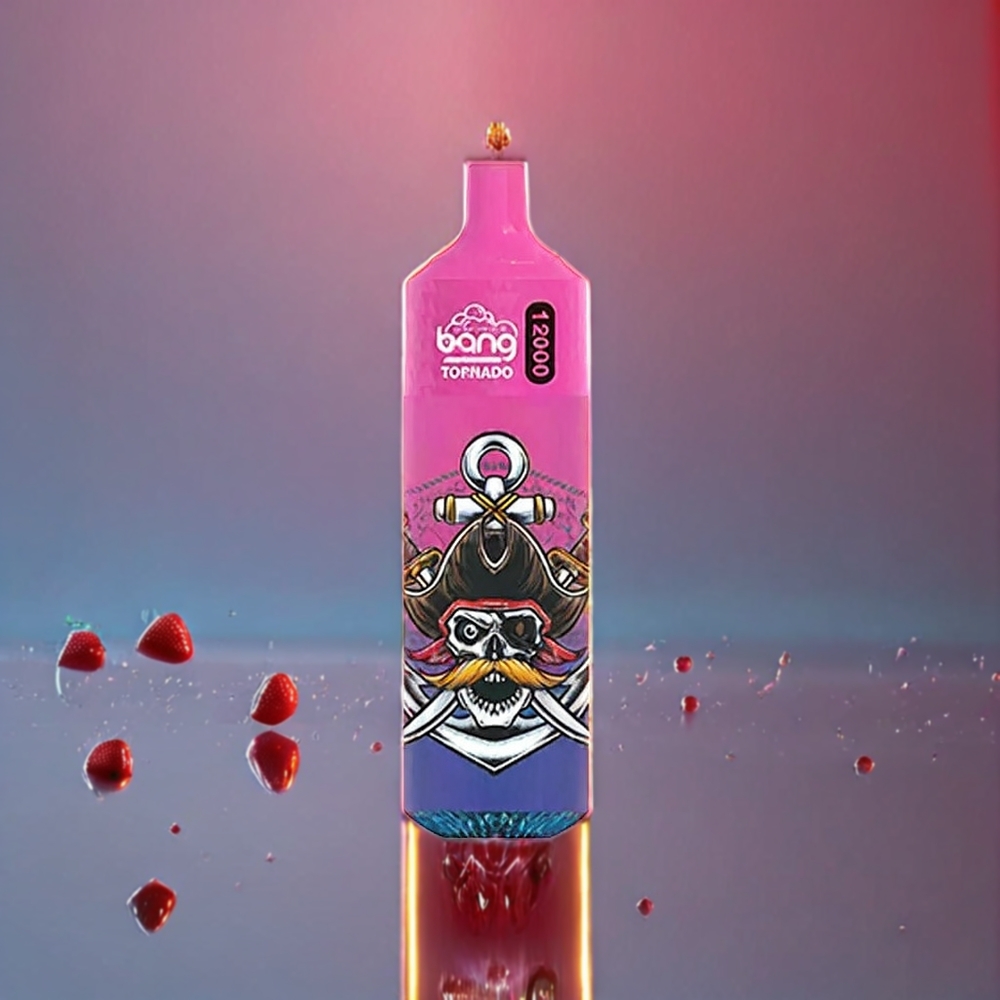 Bang Tornado 12000 Puffs 23ml 650mAh 0%/2%/3%/5% Jordbær Engros Danmark