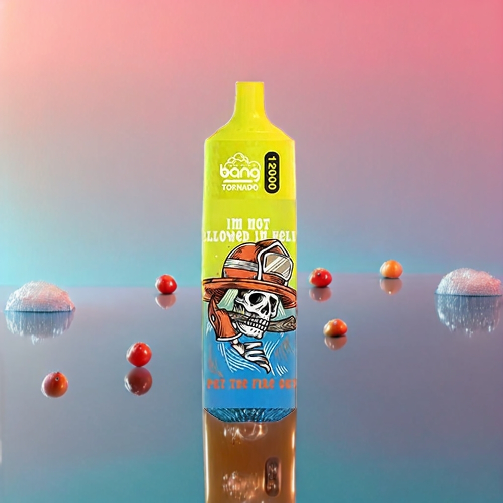 Bang Tornado 12000 Puste 23ml 650mAh 0%,2%,3%,5% Nikotin Fersken Is Engros Danmark