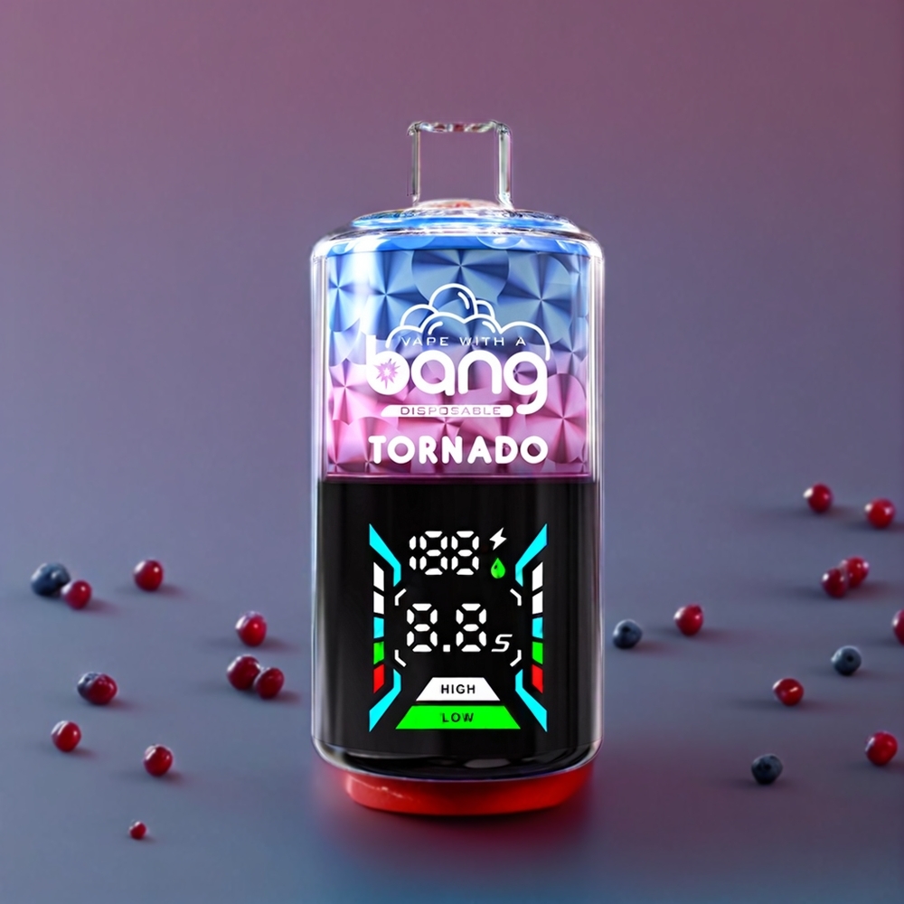 Bang Tornado 40000 Puffs Blåbær Hindbær 0%/2%/3%/5% 850mAh 40ml Engros Danmark
