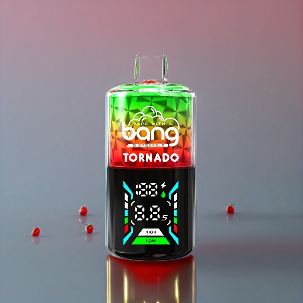 Bang Tornado 40000 Puffs Engangs Vape Jordbær Vandmelon 0% 850mAh 40ml Engros Danmark