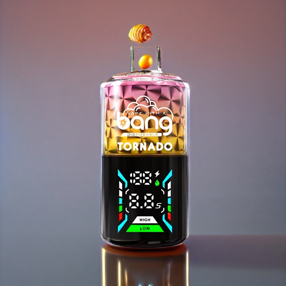 Bang Tornado 40000 Puffs Mango Fersken 0%/2%/3%/5% Nikotin 850mAh 40ml Engros Danmark