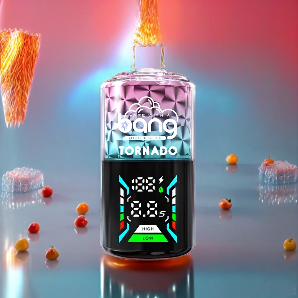 Bang Tornado 40000 Pust Fersken Is 0% Nikotin 40ml 850mAh Engros Danmark