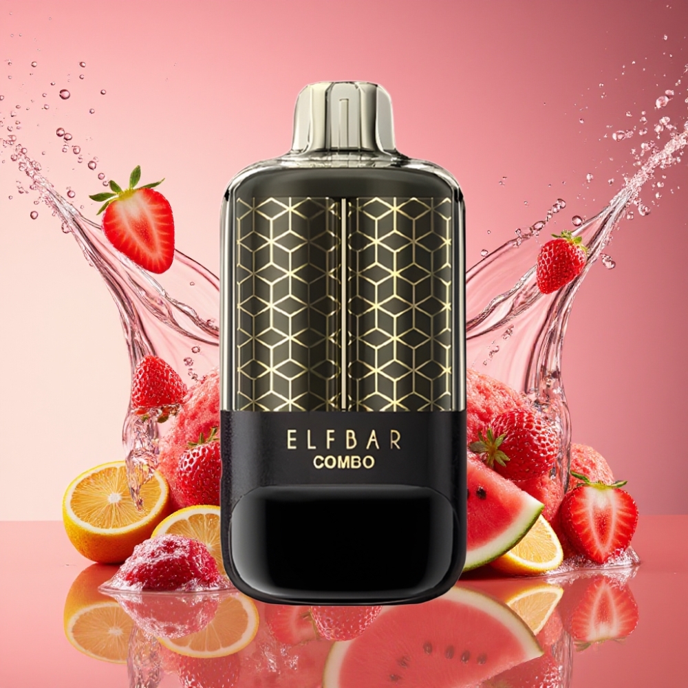 ELF BAR COMBO 25000 Pust Vandmelon&Jordbær 22ml/700mAh/Type-C/5% Engros Danmark