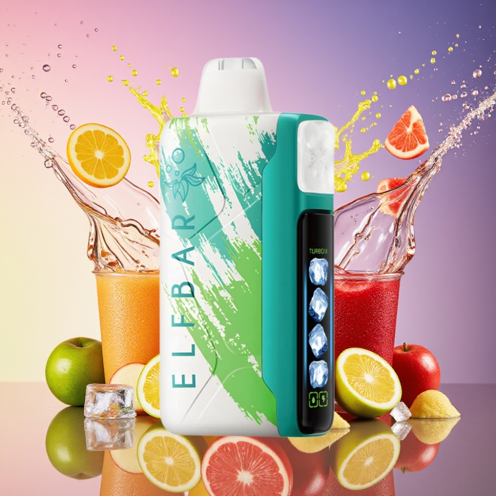 ELF BAR Ice King 40000 Pust Oplaidelig 850mAh Justerbar Køling 5% Nikotin Sur Æble Is 20ml Engros Danmark