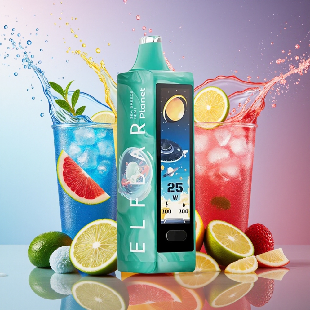 ELF BAR Planet 25000 Puffs Havbris Mynte 5% 50mg 18ml 800mAh Mesh Engros Danmark