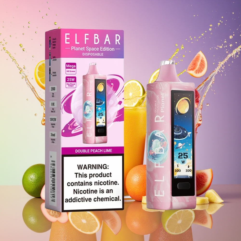 ELF BAR Planet 25000 Puffs Ombær Lime Disposable Vape 18ml 800mAh 5% Engros Danmark